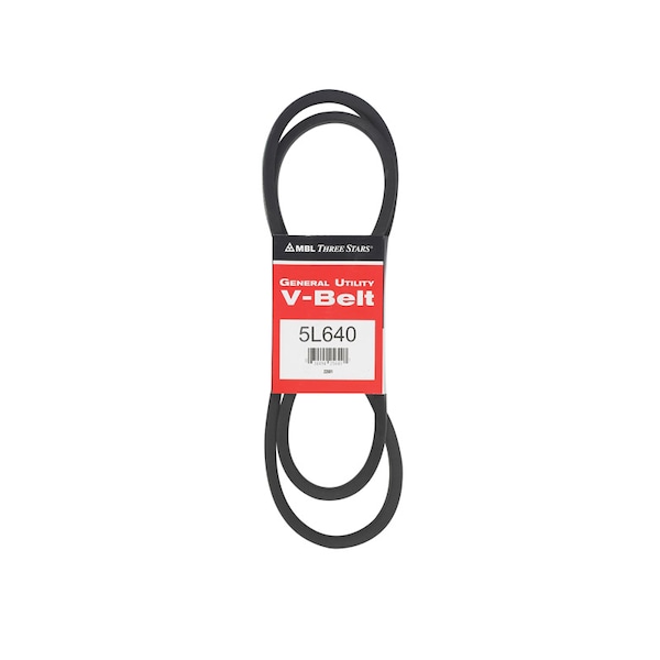 Mbl Mitsuboshi FHP General Utility V-Belt 0.63 in. W X 64 in. L For Fractional Horsepower Motors 5L640A - main